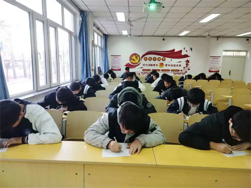 墨香飘扬 笔舞青春——丰润职教中心机电技术部举行硬笔书法大赛